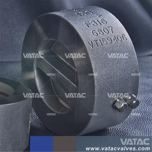 Valvola di ritegno a sfera o oscillante con flangia industriale API 6D o wafer in ghisa o acciaio inossidabile forgiato