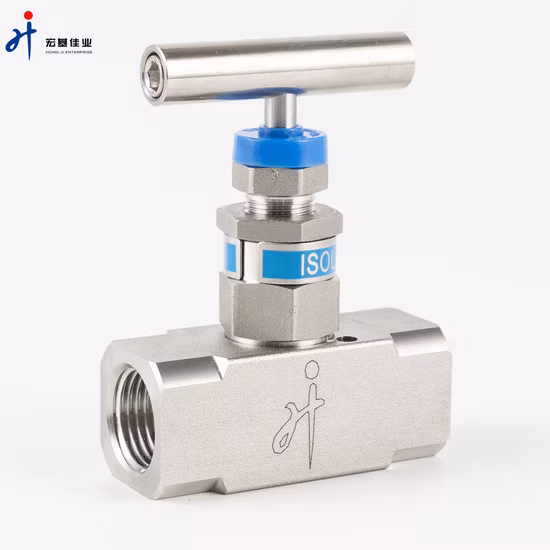 Valvola a spillo Ss con filettatura femmina diritta 1/4 NPT in acciaio inossidabile 316 6000psi